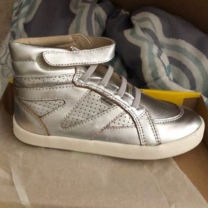 Silver High Top Sneakers